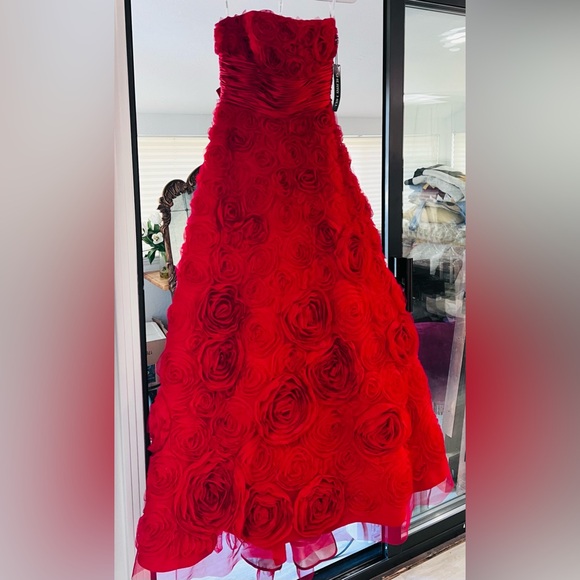 SHERRI HILL Prom | Gala | Quinceañera |Wedding | size 10 fits like 6 Red - Picture 4 of 14